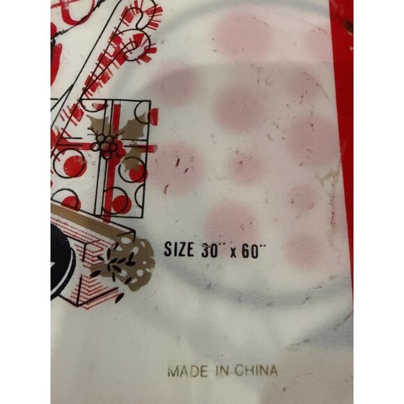 Vintage NEW Santa Door Cover Waterproof Plastic 30" X 60" Festive Holidays - Picture 3 of 3